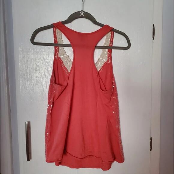 Express coral sequined tank medium - Picture 2 of 6